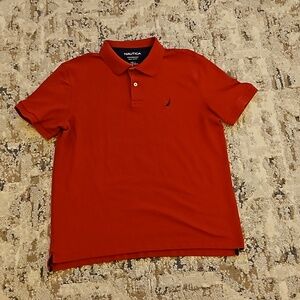 Mens Red Nautica Polo shirt. Size L
